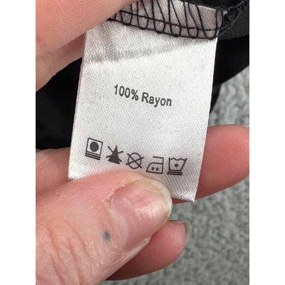 Higustar Tunic Multicolor Floral Embroidery & 3/4 Sleeves Black Size 2XL NEW - Picture 9 of 12